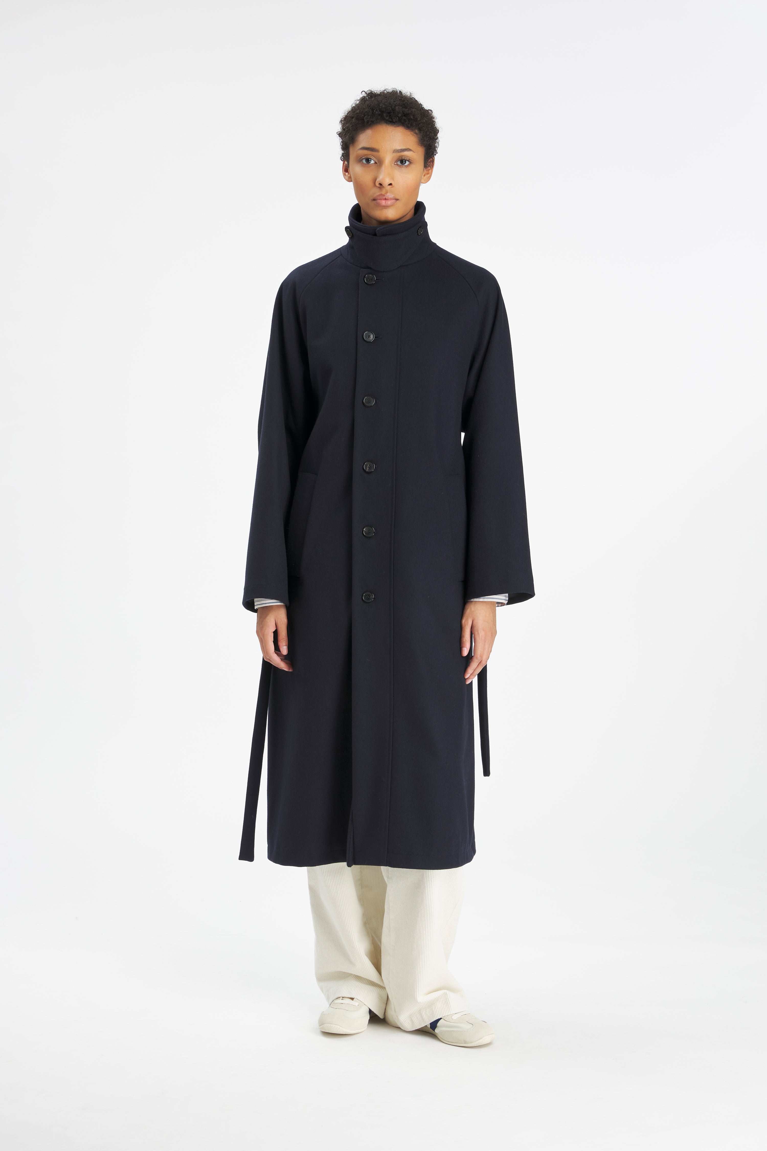 Coat Ovidio Caramal Navy
