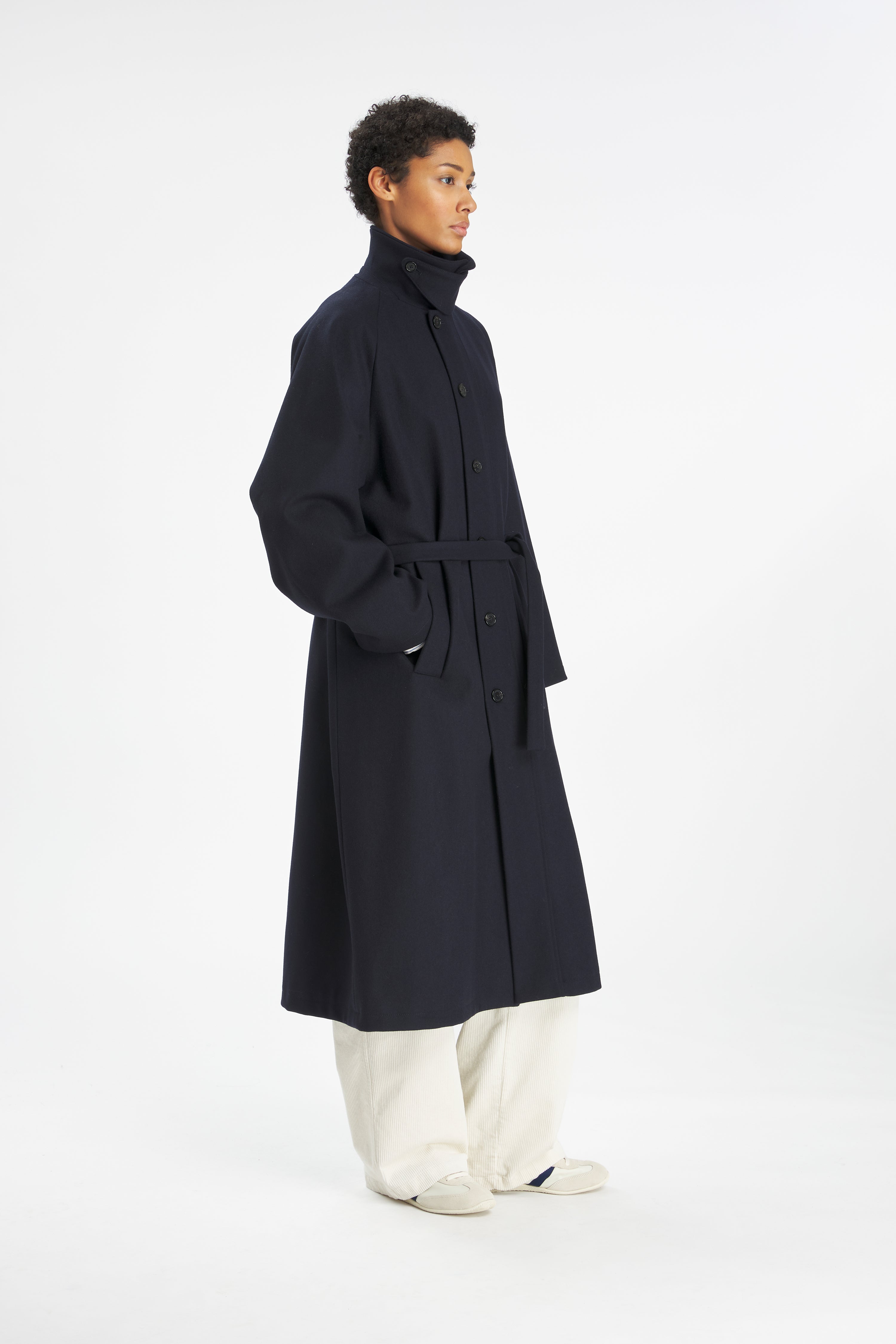 Coat Ovidio Caramal Navy