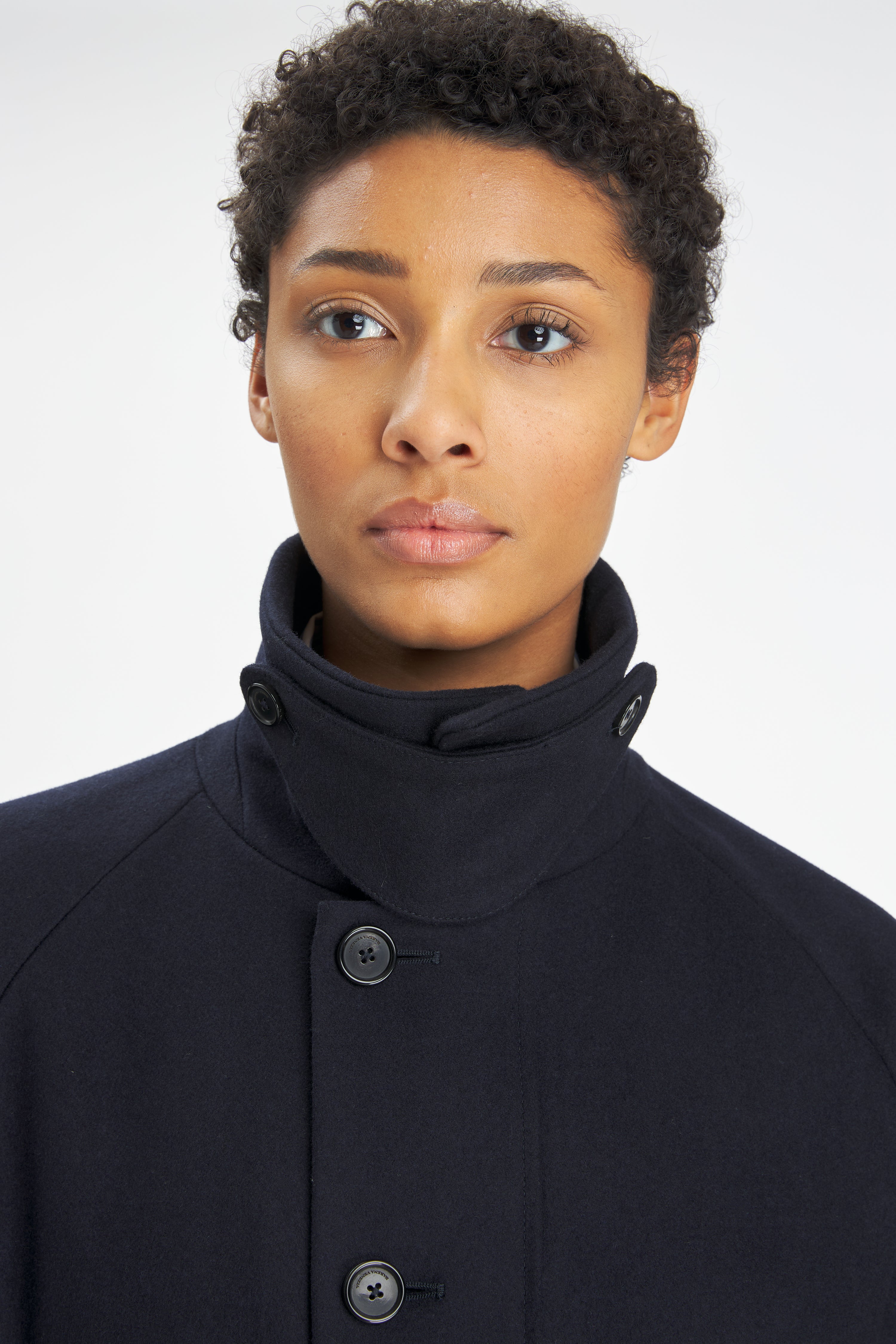 Coat Ovidio Caramal Navy