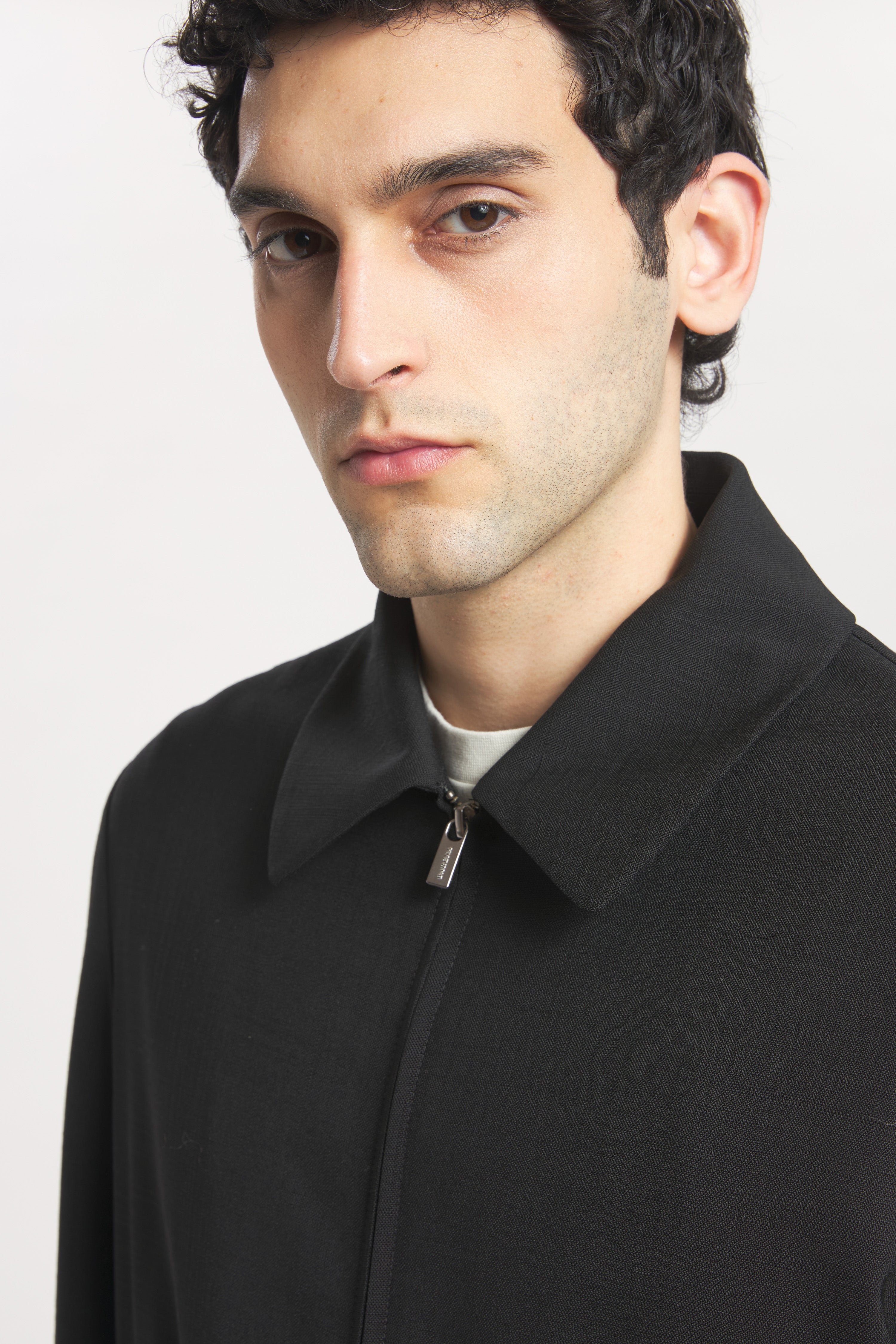Coat Tibio Grana Nero