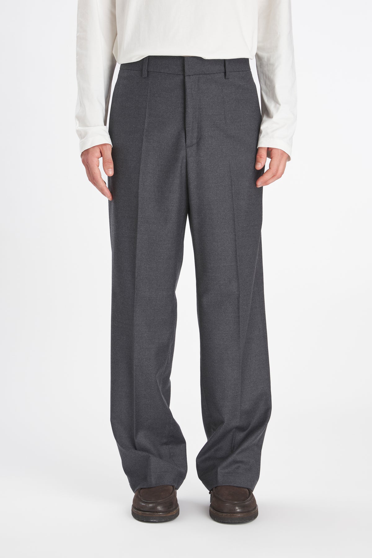 Trousers Delfo Flan Grigio