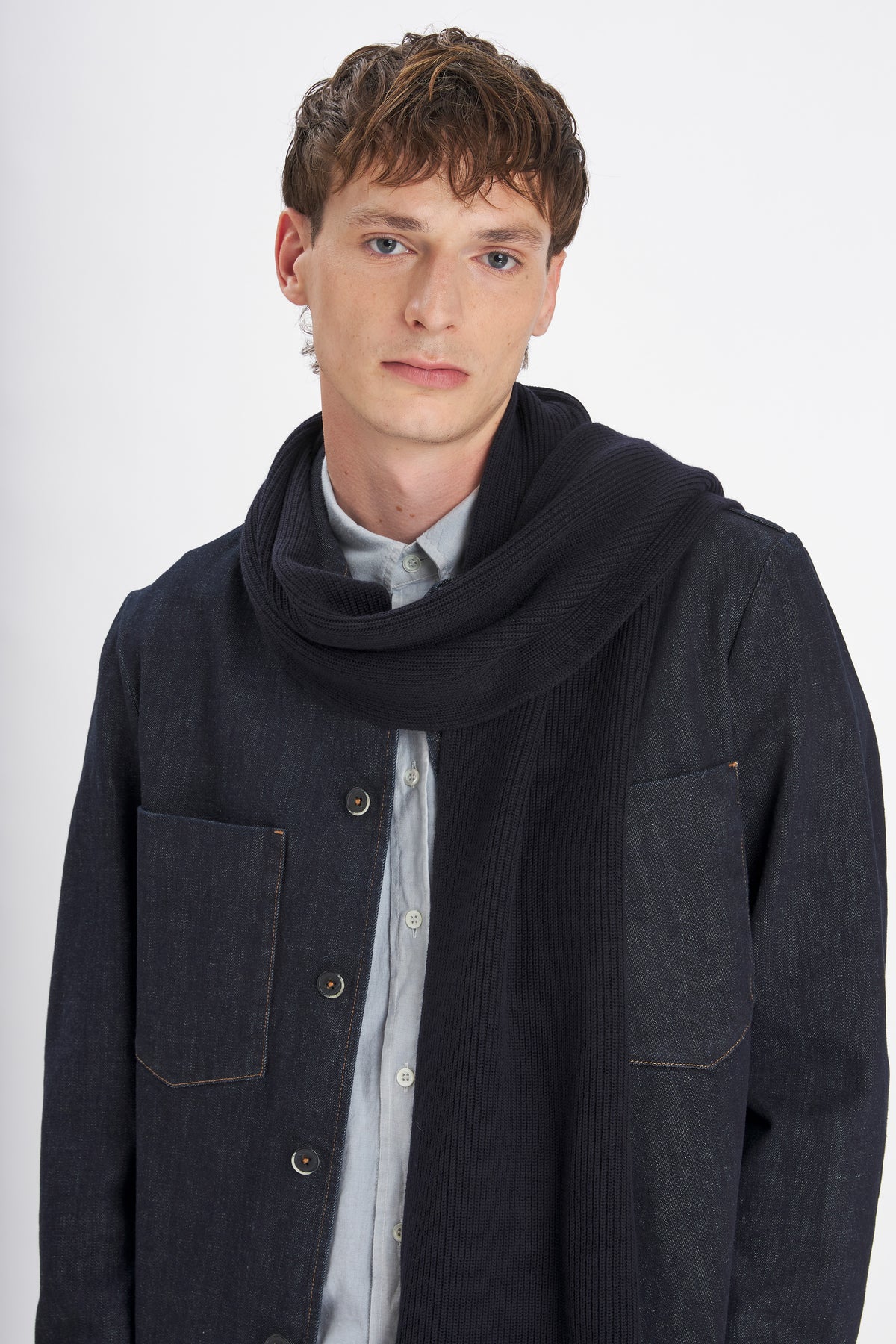 Scarf Fora Cruna Navy
