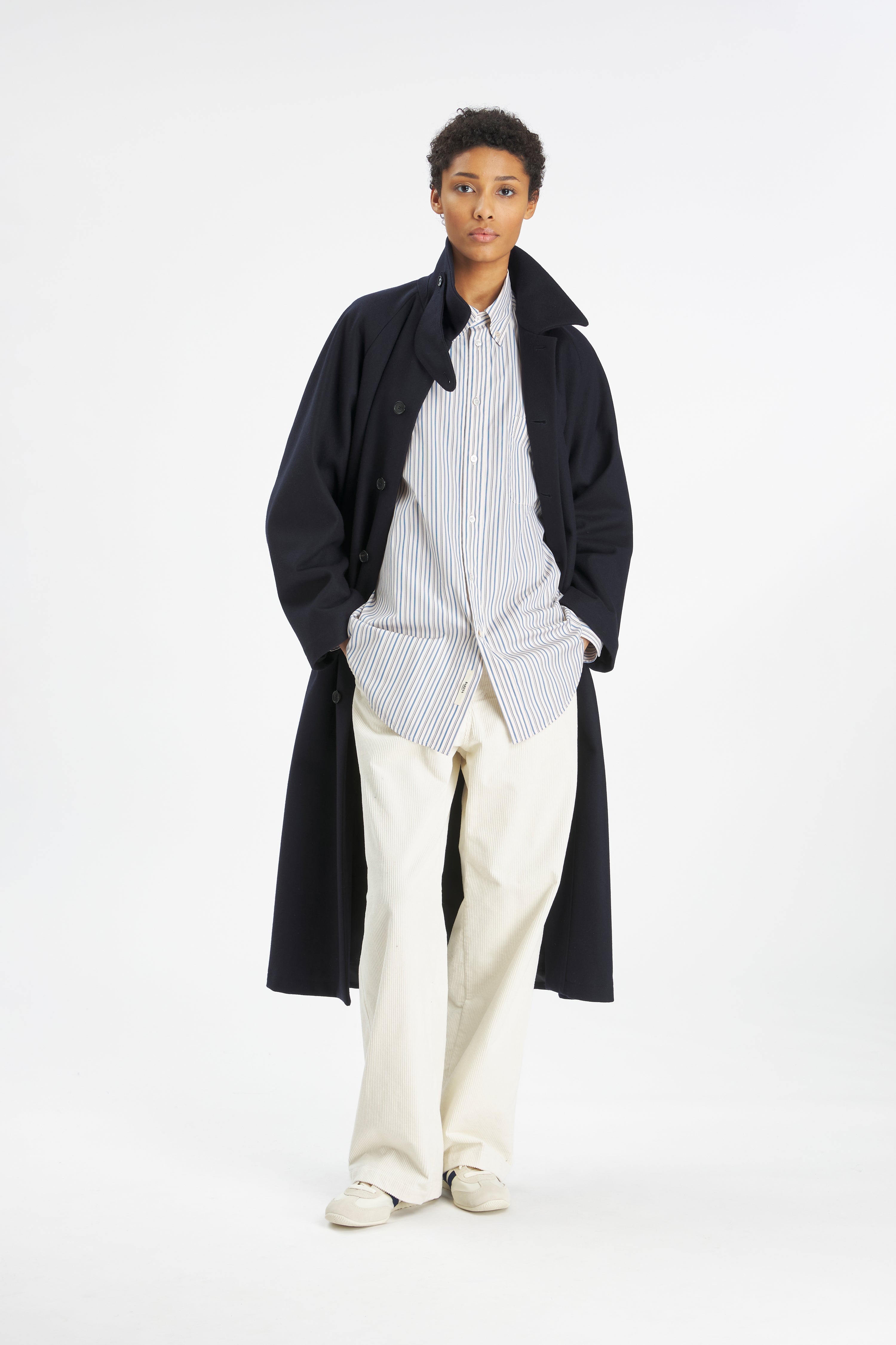 Coat Ovidio Caramal Navy