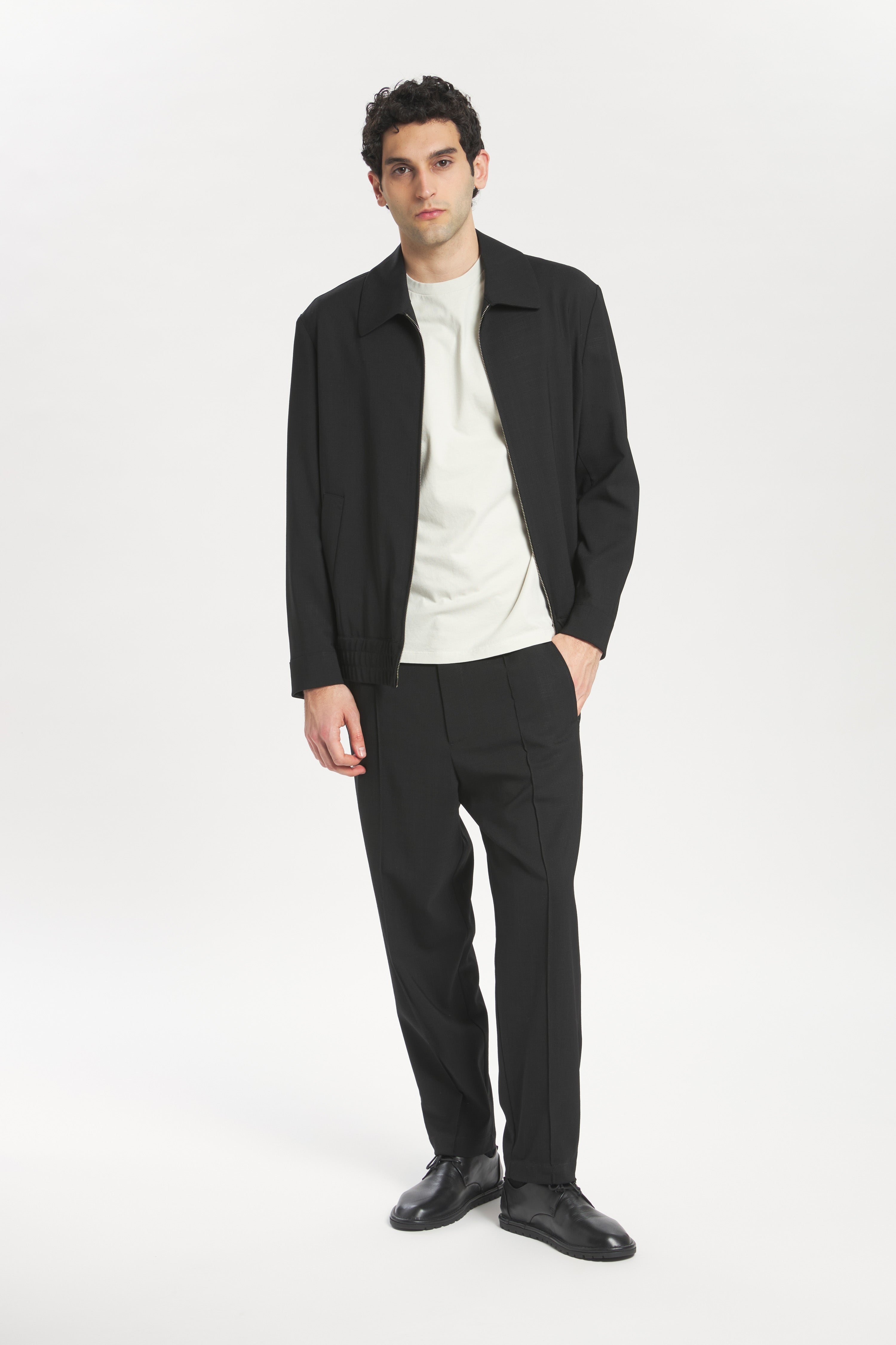 Coat  Tibio Grana Nero
