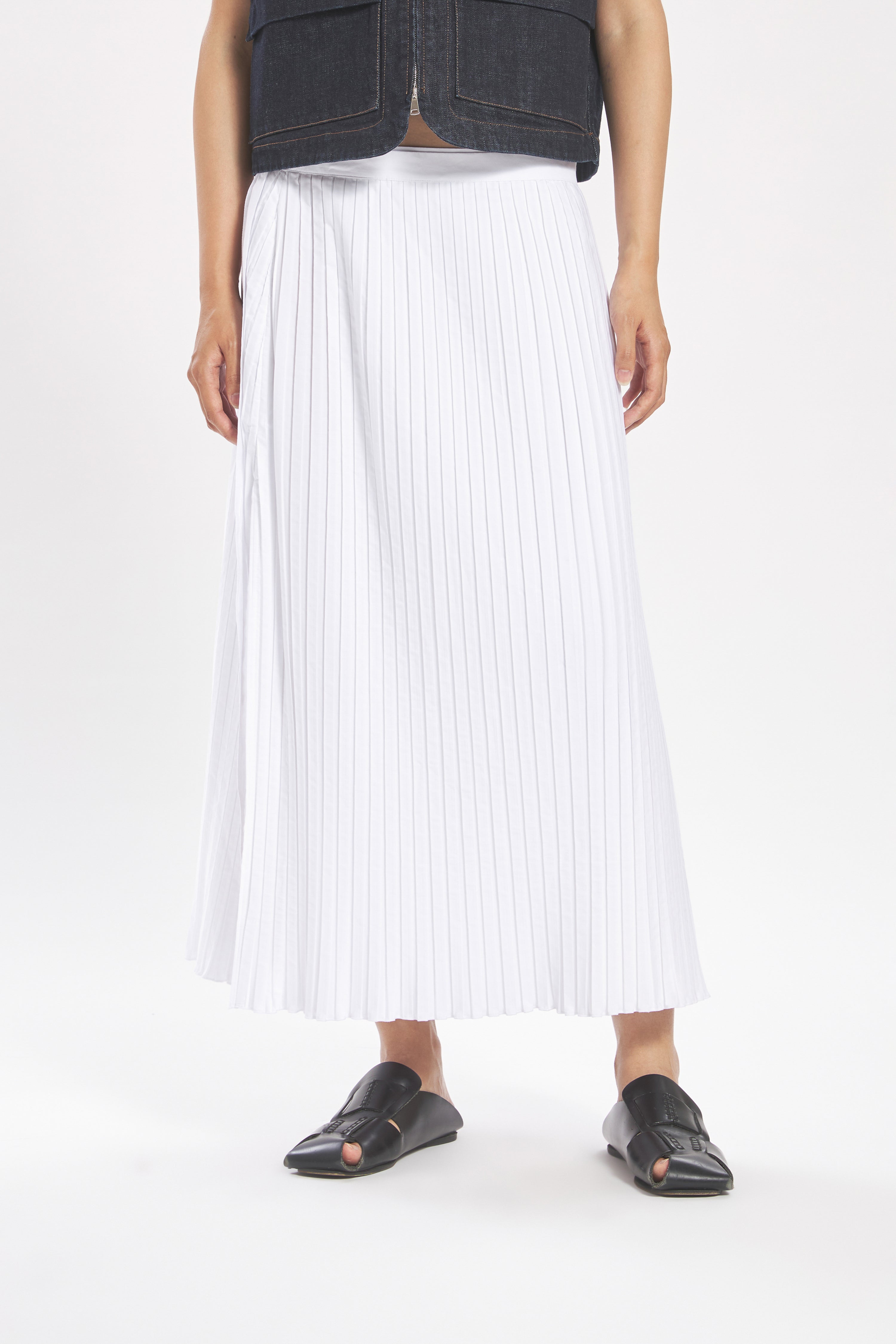Skirt Lucietta Plico Bianco