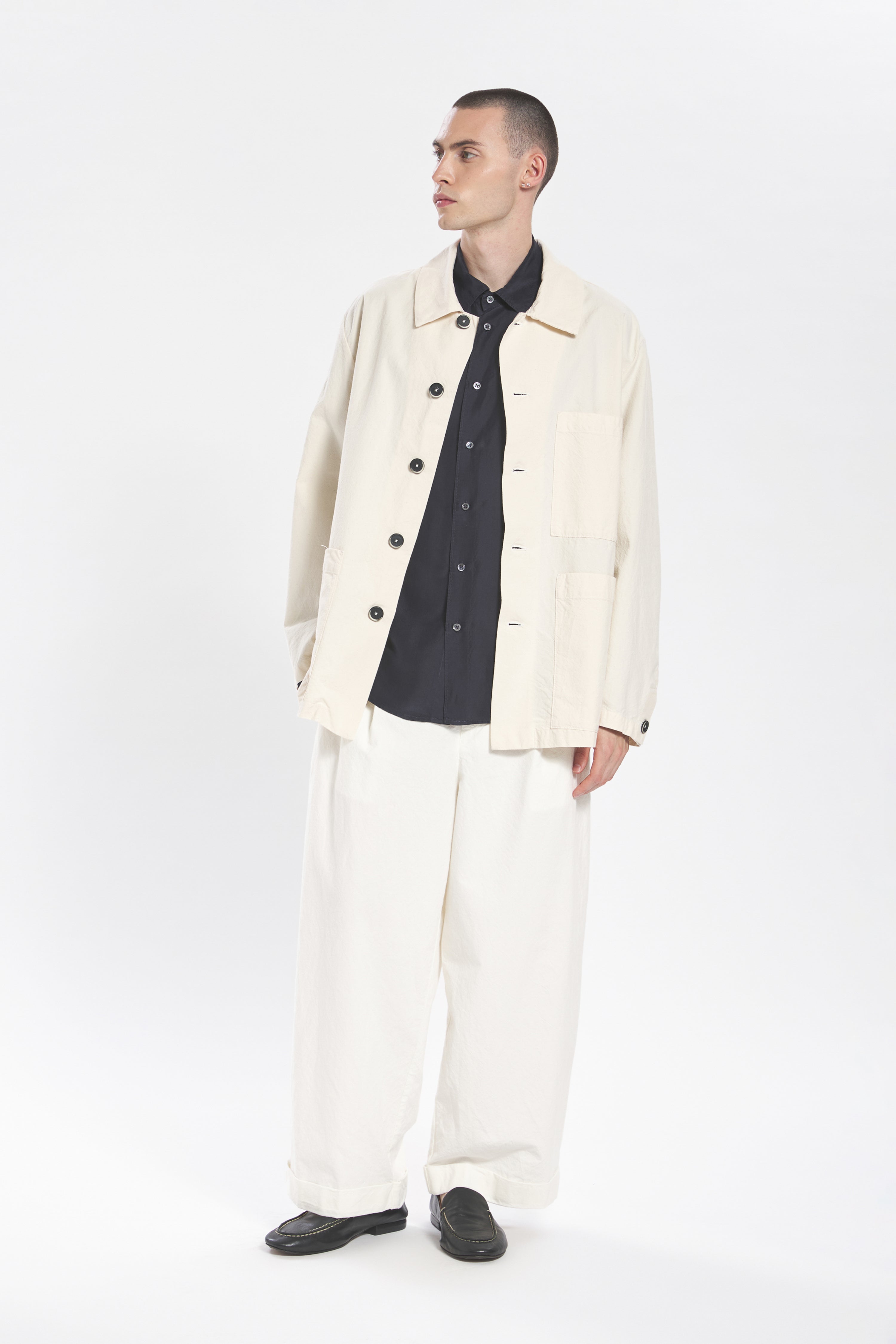 Overshirt Stae Garzoto Ecrù