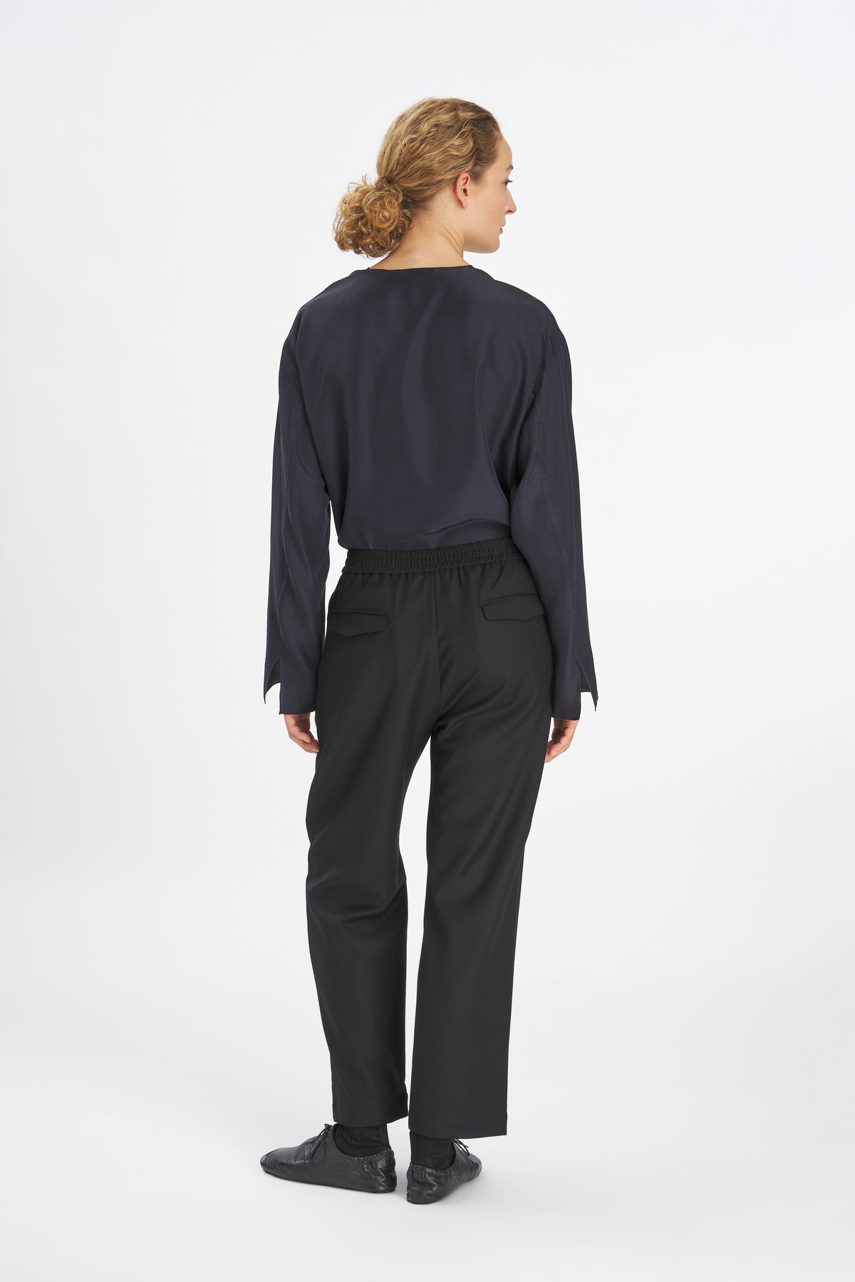 Trousers Alfonso Flan Nero