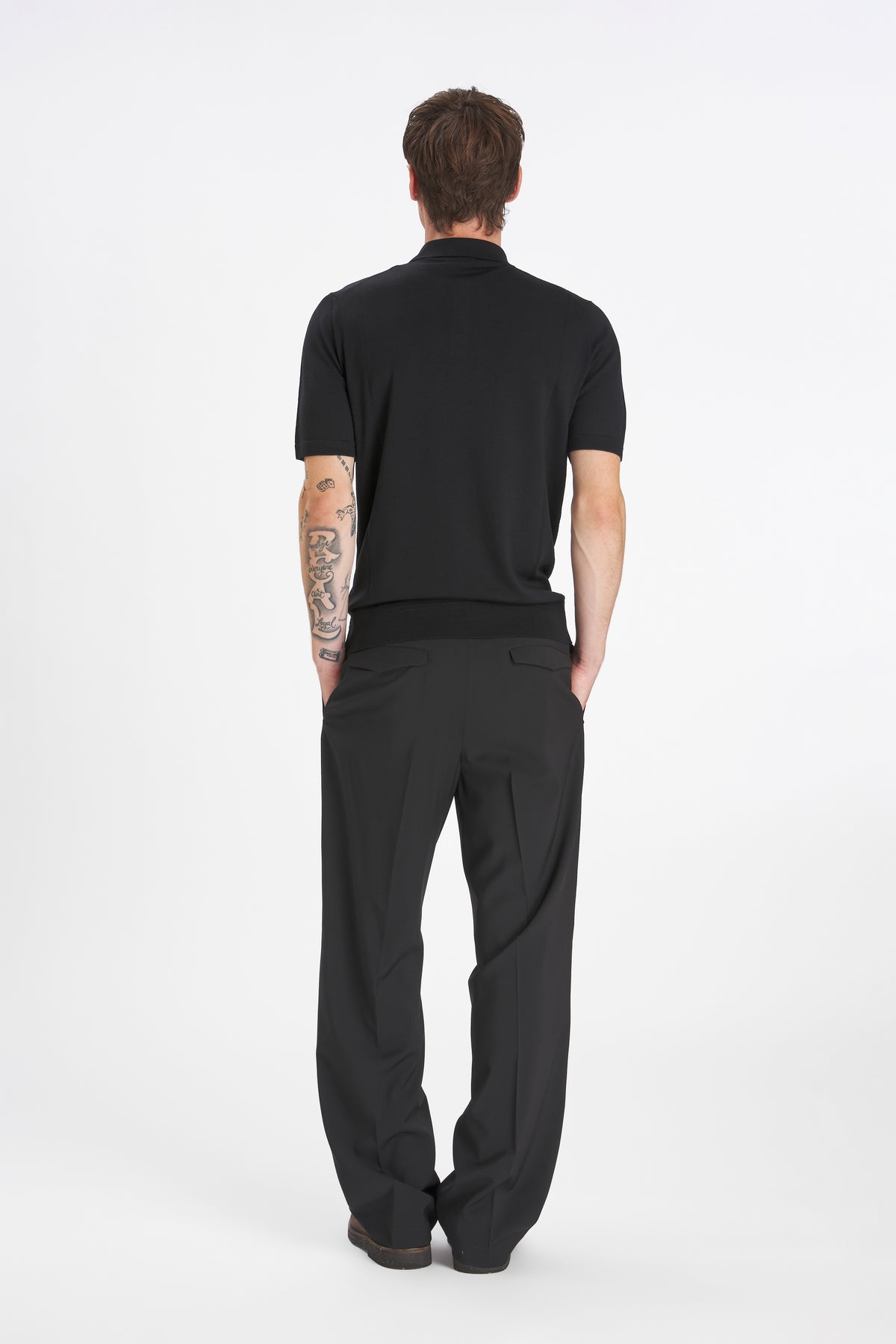 Trousers Delfo Tropical Nero