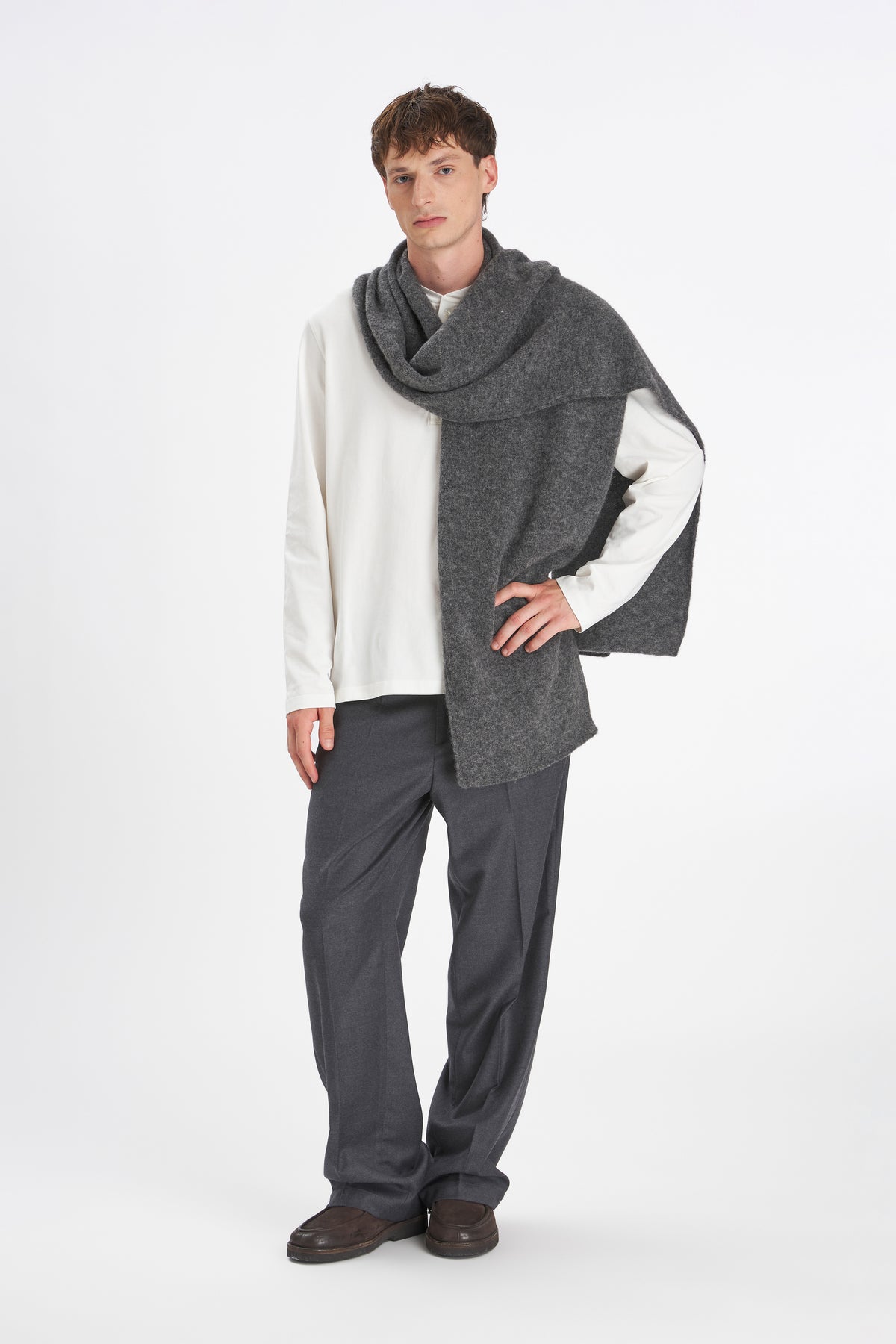 Trousers Delfo Flan Grigio
